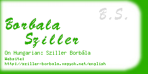 borbala sziller business card