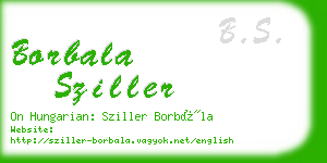 borbala sziller business card